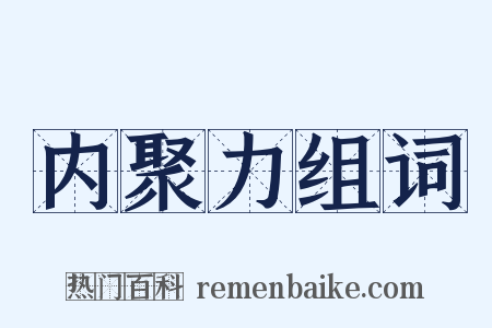 内聚力组词是什么意思的图片